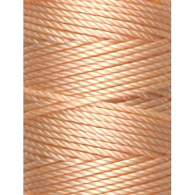 C-Lon Tex 400 Heavy Weight Bead Cord, Apricot ,1.0mm, 36 Yard Spool