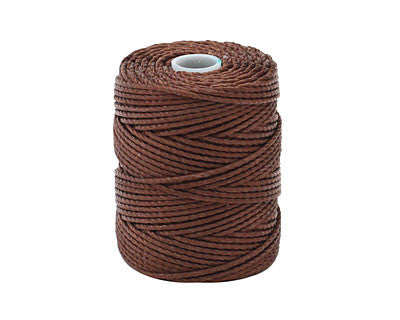 C-Lon Tex 400 Heavy Weight Bead Cord, Brown - 1.0mm, 36 Yard Spool - Barrel of Beads