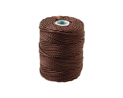 C-Lon Tex 400 Heavy Weight Bead Cord, Chocolate - 1.0mm, 36 Yard Spool - Barrel of Beads