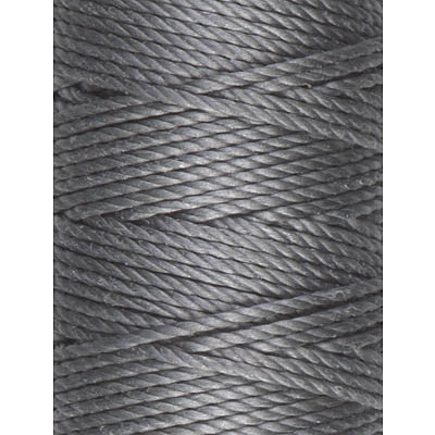 C-Lon Tex 400 Heavy Weight Bead Cord, Gunmetal - 1.0mm, 36 Yard Spool - Barrel of Beads