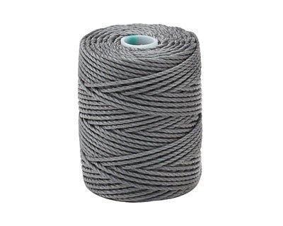 C-Lon Tex 400 Heavy Weight Bead Cord, Gray - 1.0mm, 36 Yard Spool - Barrel of Beads