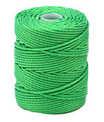 C-Lon Tex 400 Heavy Weight Bead Cord, Neon Green - 1.0mm, 36 Yard Spool - Barrel of Beads