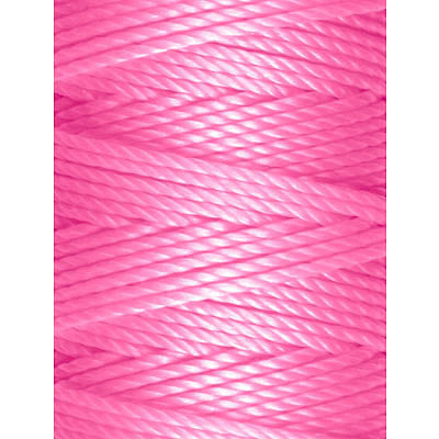 C-Lon Tex 400 Heavy Weight Bead Cord, Neon Pink - 1.0mm, 36 Yard Spool - Barrel of Beads