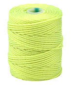 C-Lon Tex 400 Heavy Weight Bead Cord, Neon Yellow - 1.0mm, 36 Yard Spool - Barrel of Beads