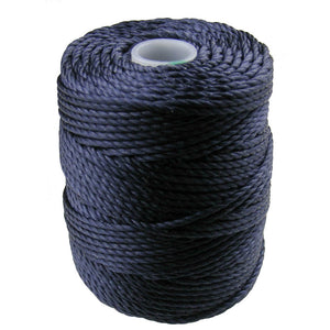 C-Lon Tex 400 Heavy Weight Bead Cord, Navy - 1.0mm, 36 Yard Spool - Barrel of Beads