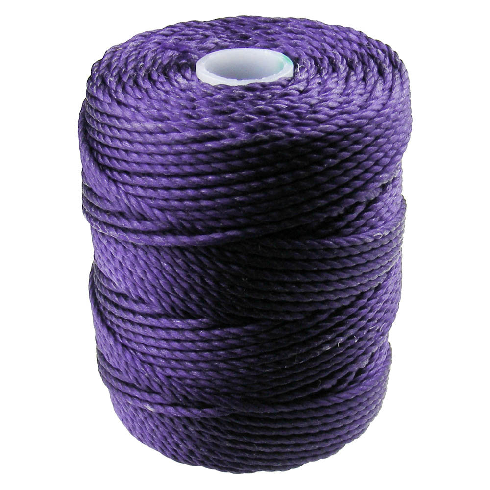 C-Lon Tex 400 Heavy Weight Bead Cord, Purple - 1.0mm, 36 Yard Spool - Barrel of Beads