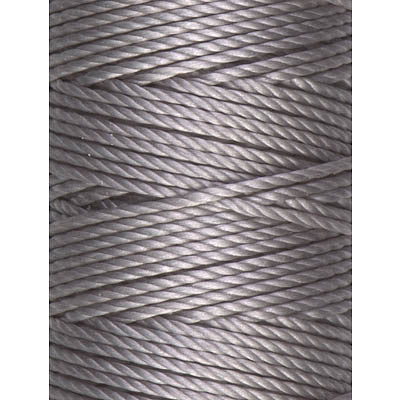 C-Lon Tex 400 Heavy Weight Bead Cord, Silver - 1.0mm, 36 Yard Spool - Barrel of Beads