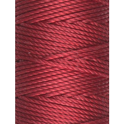 C-Lon Tex 400 Heavy Weight Bead Cord, Shanghai Red - 1.0mm, 36 Yard Spool - Barrel of Beads