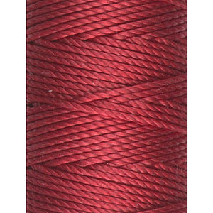 C-Lon Tex 400 Heavy Weight Bead Cord, Shanghai Red - 1.0mm, 36 Yard Spool - Barrel of Beads