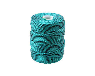 C-Lon Tex 400 Heavy Weight Bead Cord, Teal - 1.0mm, 36 Yard Spool - Barrel of Beads