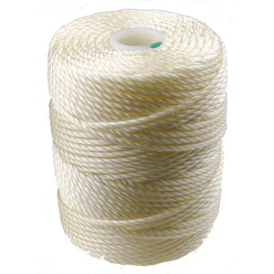 C-Lon Tex 400 Heavy Weight Bead Cord, Vanilla - 1.0mm, 36 Yard Spool - Barrel of Beads