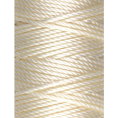 C-Lon Tex 400 Heavy Weight Bead Cord, Vanilla - 1.0mm, 36 Yard Spool - Barrel of Beads