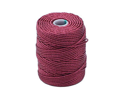 C-Lon Tex 400 Heavy Weight Bead Cord, Wine - 1.0mm, 36 Yard Spool - Barrel of Beads