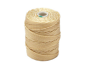 C-Lon Tex 400 Heavy Weight Bead Cord, Wheat - 1.0mm, 36 Yard Spool - Barrel of Beads