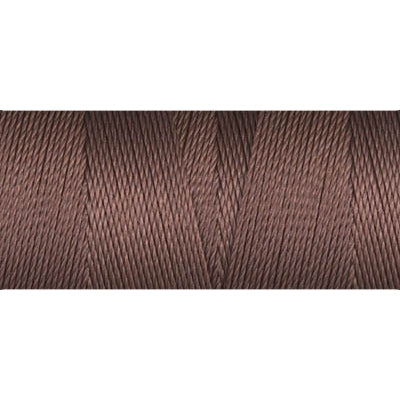 C-Lon Micro Bead Cord (Tex 70), Brown, 0.12mm, 100 Yard Spool