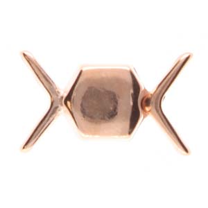 Vorino II, Chevron Magnetic Clasp Rose Gold Plate, 1 piece