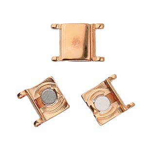 Axos II, Delica Magnetic Clasp Clasp Rose Gold Plate, 1 piece