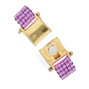 Axos II, Delica Magnetic Clasp Clasp 24K Gold Plate, 1 piece