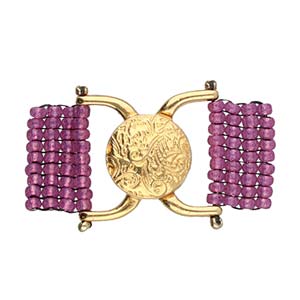Souda II, 11/0 Magnetic Clasp Clasp 24K Gold Plate, 1 piece