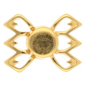 Fylakopi III, Gemduo Magnetic Clasp 24K Gold Plate, 1 piece