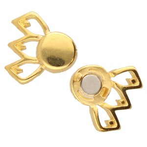 Fylakopi III, Gemduo Magnetic Clasp 24K Gold Plate, 1 piece