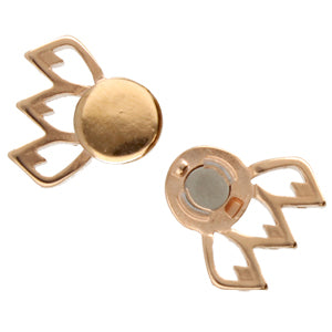 Fylakopi III, Gemduo Magnetic Clasp Rose Gold Plate, 1 piece