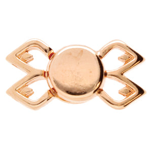 Fylakopi II, Gemduo Magnetic Clasp Rose Gold Plate, 1 piece