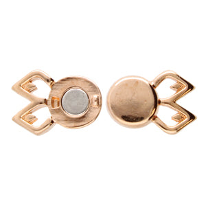 Fylakopi II, Gemduo Magnetic Clasp Rose Gold Plate, 1 piece