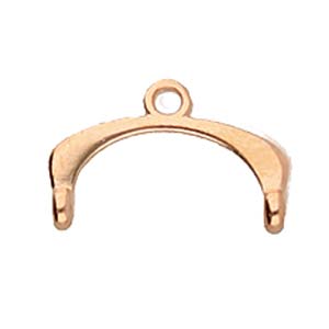 Fres II, 11/0 Bead End Rose Gold Plate, 2 pieces