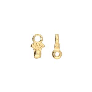 Pilos, 8/0 Bead End 24K Gold Plate, 4 pieces