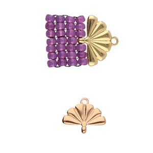 Sitia, 8/0 Bead End Rose Gold Plate, 2 pieces
