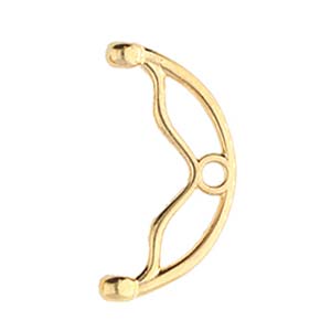 Sitanos II, 8/0 Bead End 24K Gold Plate, 2 pieces