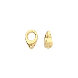 Kolympos, Superduo Bead End 24K Gold Plate, 4 pieces