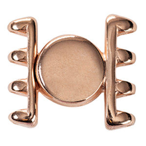 Ateni IV, Superduo Magnetic Clasp Rose Gold Plate, 1 piece