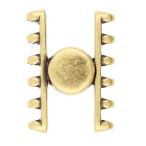 Ateni VI, Superduo Magnetic Clasp Clasp Antique Brass Plate, 1 piece