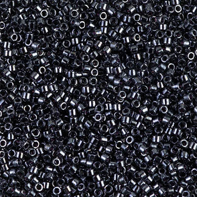 Miyuki Delica Bead 11/0 - DB0001 - Gunmetal - Barrel of Beads