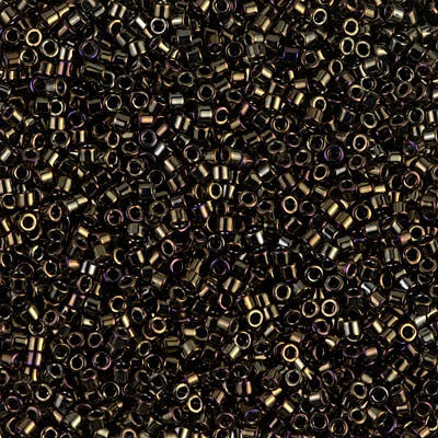 Miyuki Delica Bead 11/0 - DB0007 - Metallic Brown Iris - Barrel of Beads