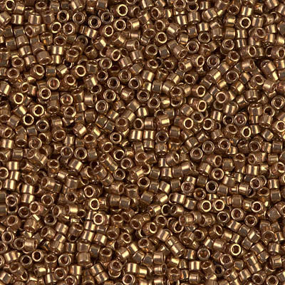 Miyuki Delica Bead 11/0 - DB0022L - Metallic Light Bronze - Barrel of Beads