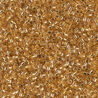 Miyuki Delica Bead 11/0 - DB0033 - 24kt Gold Lined Crystal - Barrel of Beads