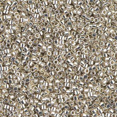 Miyuki Delica Bead 11/0 - DB0035 - Galvanized Silver - Barrel of Beads