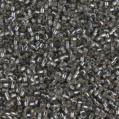 Miyuki Delica Bead 11/0 - DB0048 - Silver Lined Light Gray - Barrel of Beads