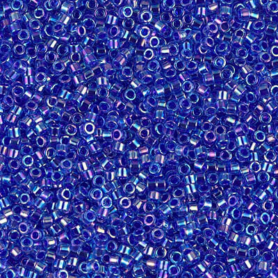 Miyuki Delica Bead 11/0 - DB0063 - CobaLight Lined Sapphire AB - Barrel of Beads