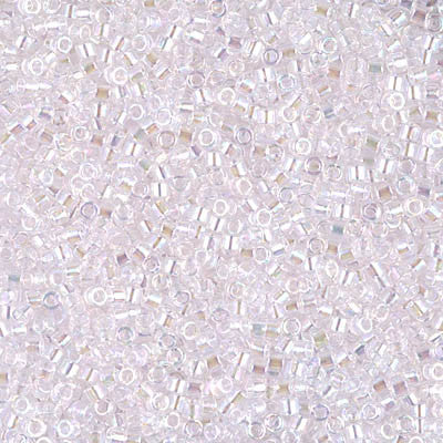 Miyuki Delica Bead 11/0 - DB0082 - Transparent Pale Pink AB - Barrel of Beads