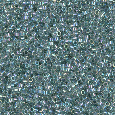 Miyuki Delica Bead 11/0 - DB0084 - Sea Foam Lined Crystal AB - Barrel of Beads