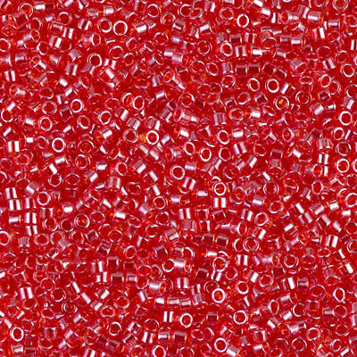 Miyuki Delica Bead 11/0 - DB0098 - Transparent Light Siam Luster - Barrel of Beads