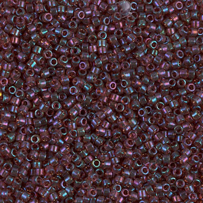 Miyuki Delica Bead 11/0 - DB0104 - Claret Rainbow Gold Luster - Barrel of Beads