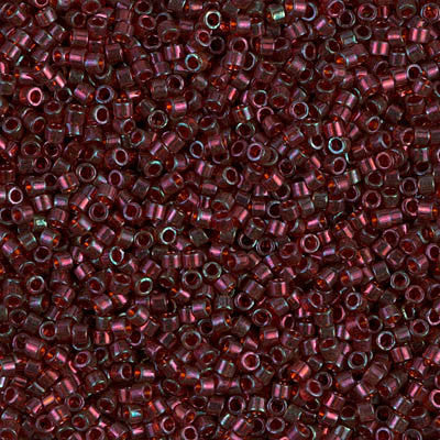 Miyuki Delica Bead 11/0 - DB0105 - Garnet Gold Luster - Barrel of Beads