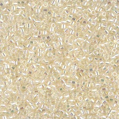 Miyuki Delica Bead 11/0 - DB0109 - Crystal Ivory Gold Luster - Barrel of Beads