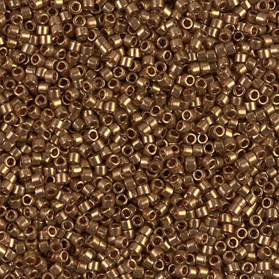 Miyuki Delica Bead 11/0 - DB0115 - Dark Topaz Gold Luster - Barrel of Beads