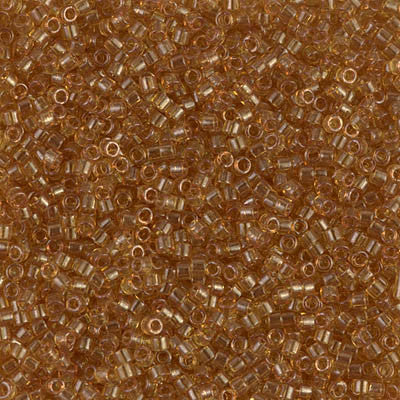 Miyuki Delica Bead 11/0 - DB0118 - Transparent Saffron Luster - Barrel of Beads